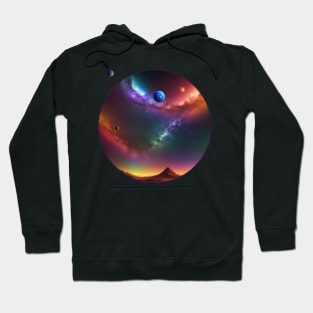 Planets in Space - Cosmic Exploration Design Hoodie